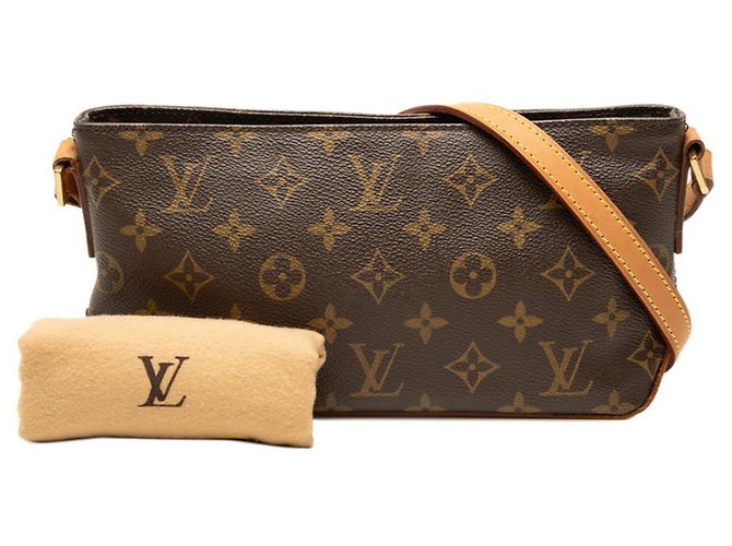 Borsa a tracolla Louis Vuitton Monogram Trotteur Marrone - vista 7