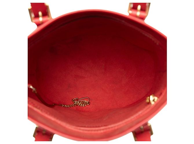 Borsa Tote Louis Vuitton Epi Bucket PM Rosso - vista 4