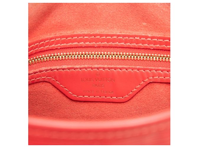 Borsa Tote Louis Vuitton Epi Bucket PM Rosso - vista 5
