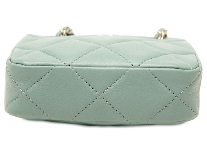 Bolsa de Ombro Mini Chain Matelassé Chanel Laranja - vista 3