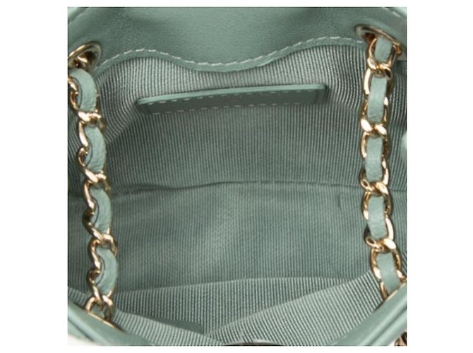 Bolsa de Ombro Mini Chain Matelassé Chanel Laranja - vista 4