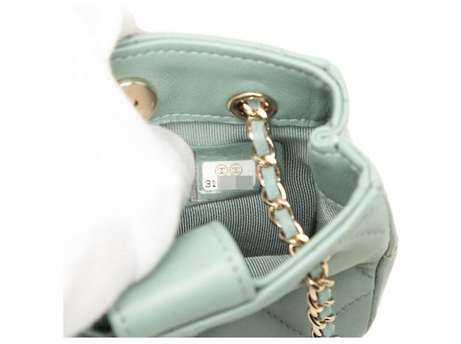 Bolsa de Ombro Mini Chain Matelassé Chanel Laranja - vista 6
