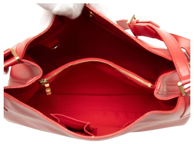 Bolsa de Ombro Louis Vuitton Epi Mandala MM Vermelho - vista 4