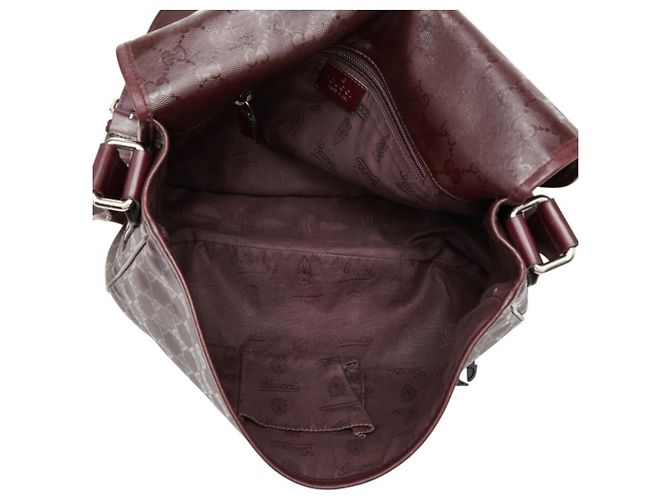 Borsa a Tracolla Gucci GG Imprime Rosso Bordò - vista 10