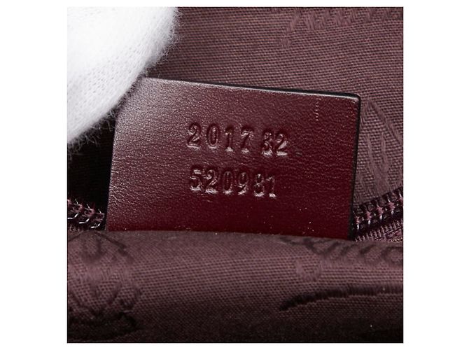 Borsa a Tracolla Gucci GG Imprime Rosso Bordò - vista 13