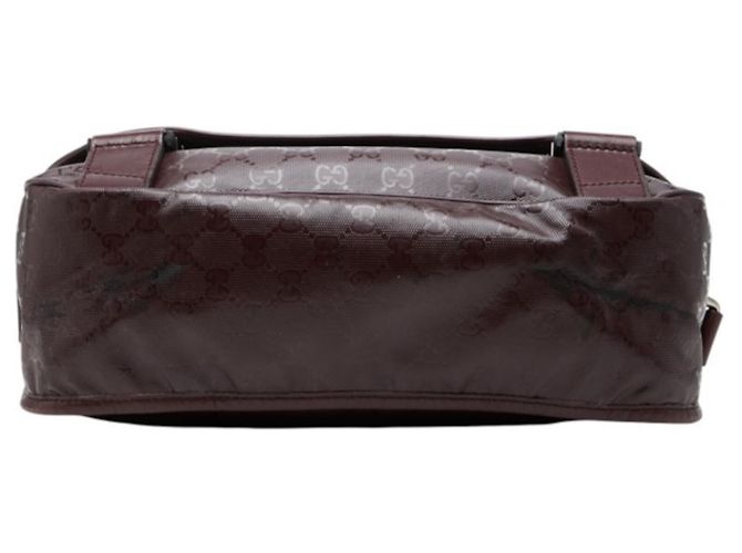 Borsa a Tracolla Gucci GG Imprime Rosso Bordò - vista 3