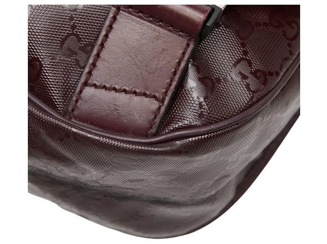 Borsa a Tracolla Gucci GG Imprime Rosso Bordò - vista 6