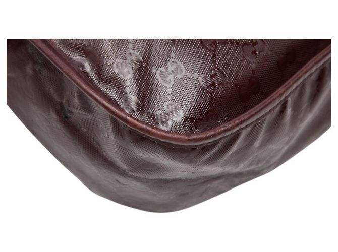 Borsa a Tracolla Gucci GG Imprime Rosso Bordò - vista 9