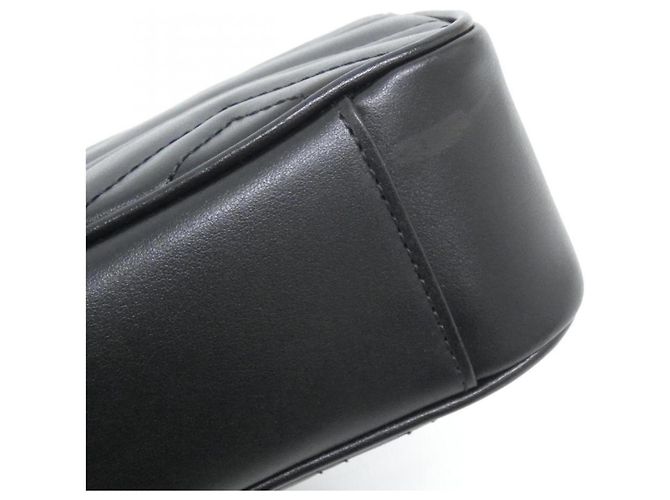 Borsa a tracolla Gucci GG Marmont Nero - vista 3