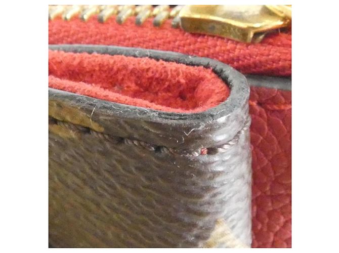 Bolsa de Ombro Louis Vuitton Monogram Surenne MM Marrom Fuschia - vista 4