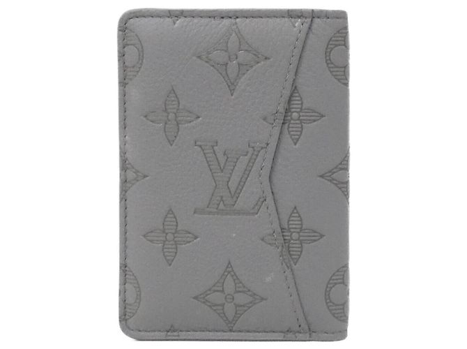 Organizer Portacarte Louis Vuitton Monogram Shadow Grigio - vista 2