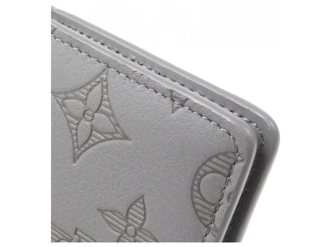 Organizer Portacarte Louis Vuitton Monogram Shadow Grigio - vista 4