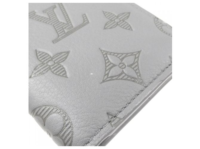 Organizer Portacarte Louis Vuitton Monogram Shadow Grigio - vista 5