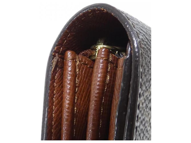 Louis Vuitton Monogram Porte Monnaie Credit Wallet Castaño - vista 4