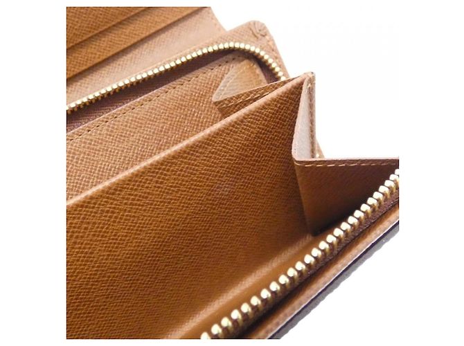 Louis Vuitton Monogram Porte Monnaie Billet Trésor Wallet Castaño - vista 5