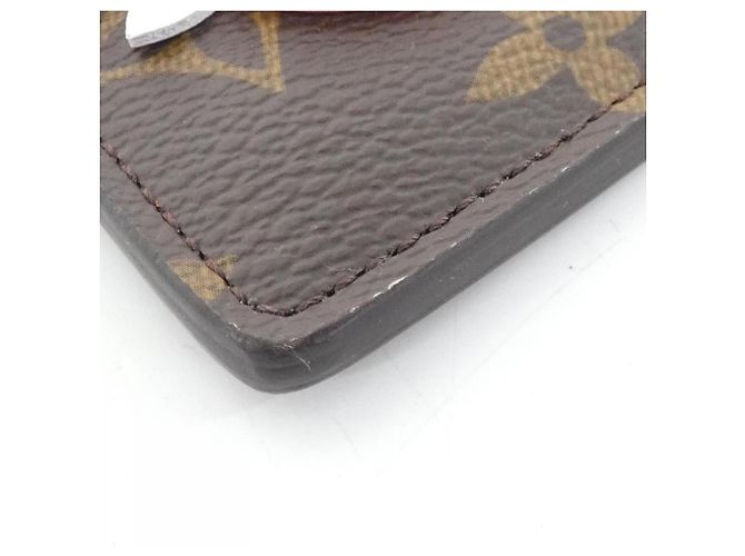 Louis Vuitton Monogram Porte Cartes Simple Card Case Marrone - vista 3