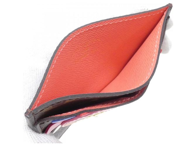 Louis Vuitton Monogram Porte Cartes Simple Card Case Marrone - vista 6