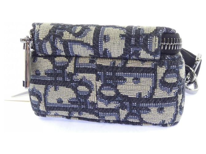 Christian Dior Dior Rider Micro Pouch Beige Blu navy - vista 4