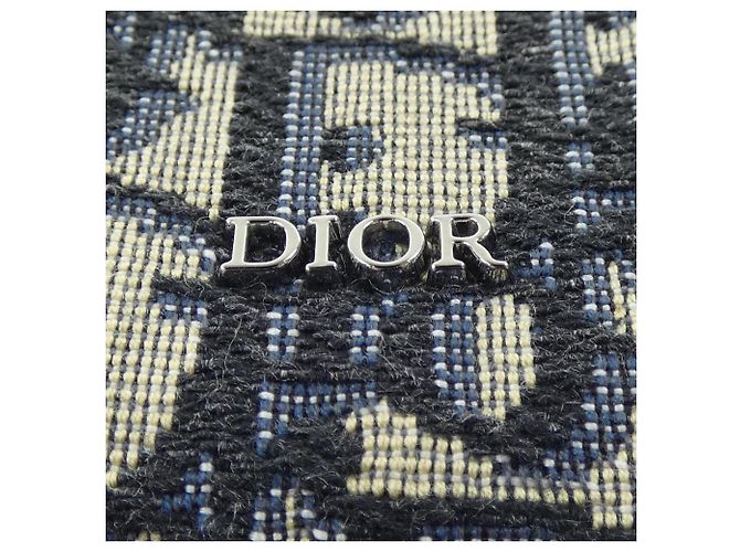 Christian Dior Dior Rider Micro Pouch Beige Blu navy - vista 5