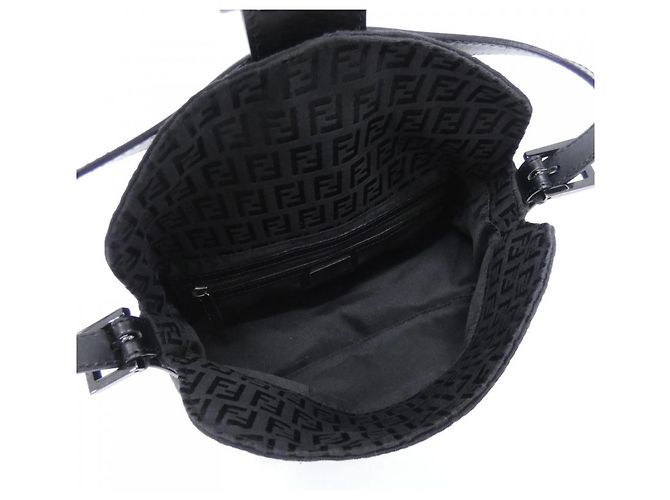 Fendi Baguette 8BR003 Schultertasche Schwarz - Ansicht 6