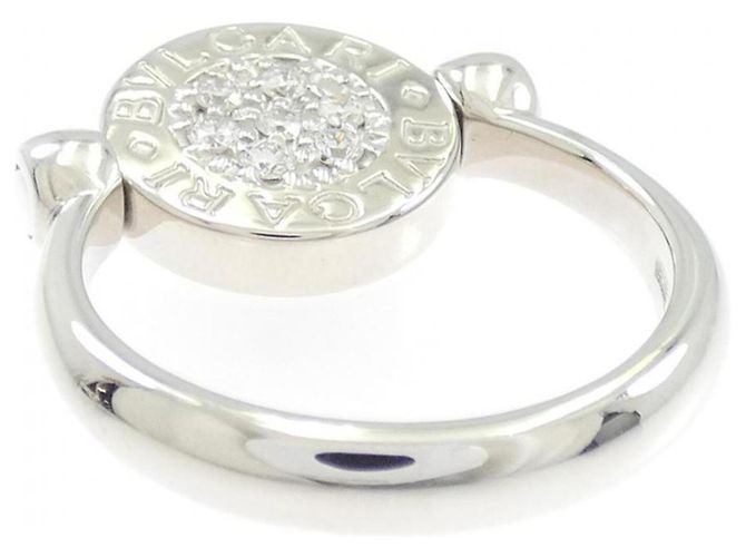 Bulgari Bvlgari Ehering aus Weißgold mit Diamant und Onyx - Ansicht 4