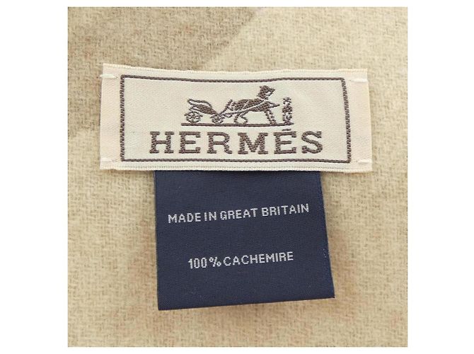 Hermès Hermes Maillon Cashmere Stole Beige - view 3