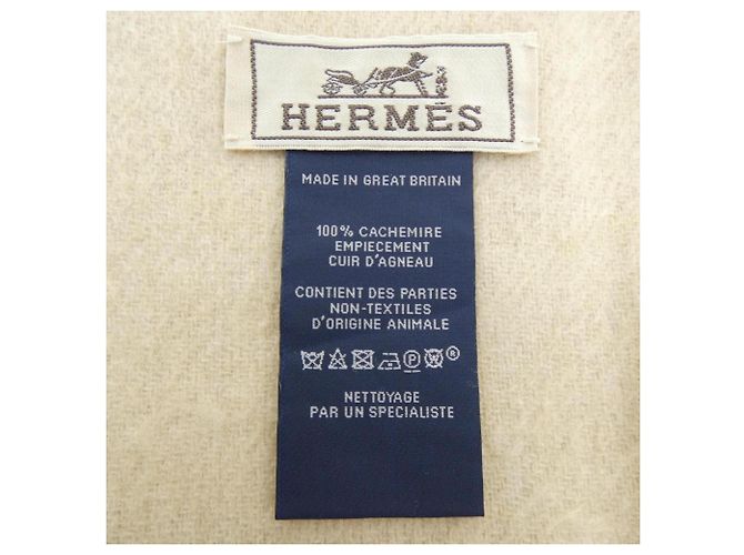 Hermès Hermes H Puzzle Recto Verso Scarf Beige - vista 3