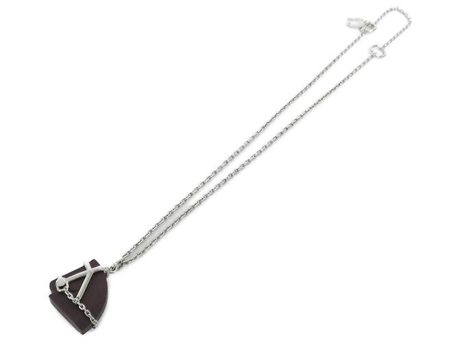 Hermès Collana Cheval Hermes Marrone - vista 2