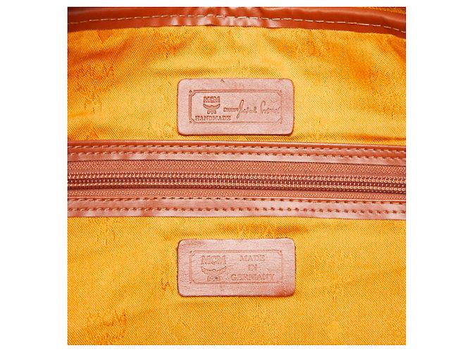 Sac Boston MCM Visetos Logogram Marron - vue 10