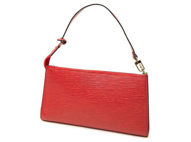Louis Vuitton Epi Pochette Accessoires in pelle Castilian Red Rosso - vista 2