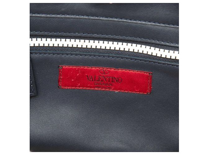 Borsa a mano/Borsa a tracolla Valentino Rockstud Bianco Blu navy - vista 5