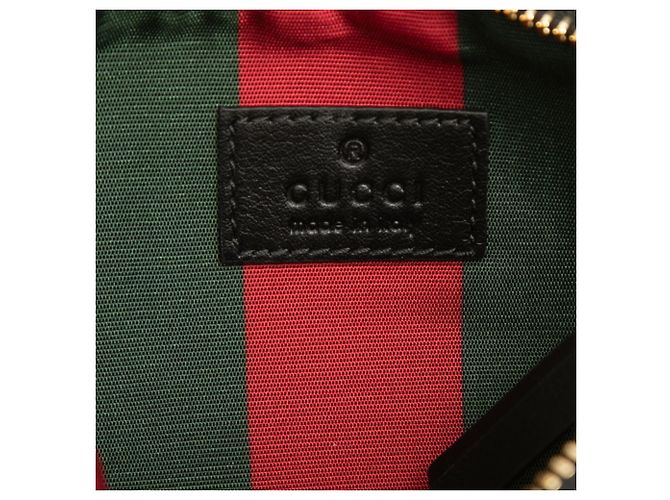 Borsa Gucci GG Emblem Supreme Nero Beige - vista 5