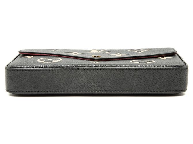 Borsa Pochette Felicie Monogram Empreinte Louis Vuitton Nero Beige - vista 3
