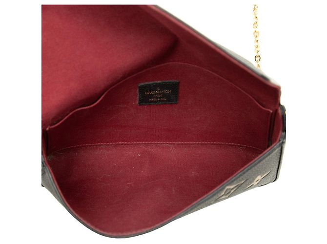 Borsa Pochette Felicie Monogram Empreinte Louis Vuitton Nero Beige - vista 4