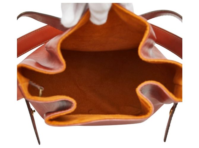 Louis Vuitton Epi Depaule GM Schultertasche Braun - Ansicht 8