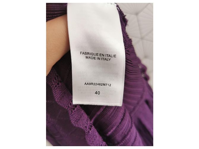 Alaïa lila Strick-Sommerkleid - Ansicht 4