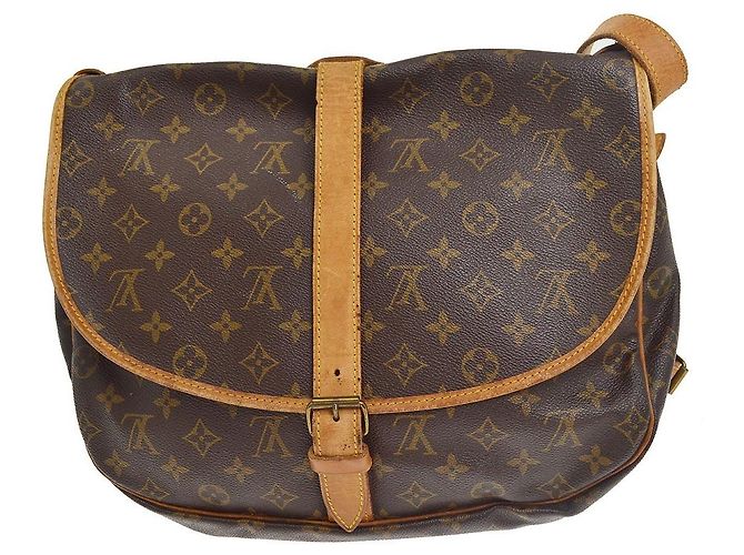 Louis Vuitton Saumur Monogram 35 Marrom - vista 2
