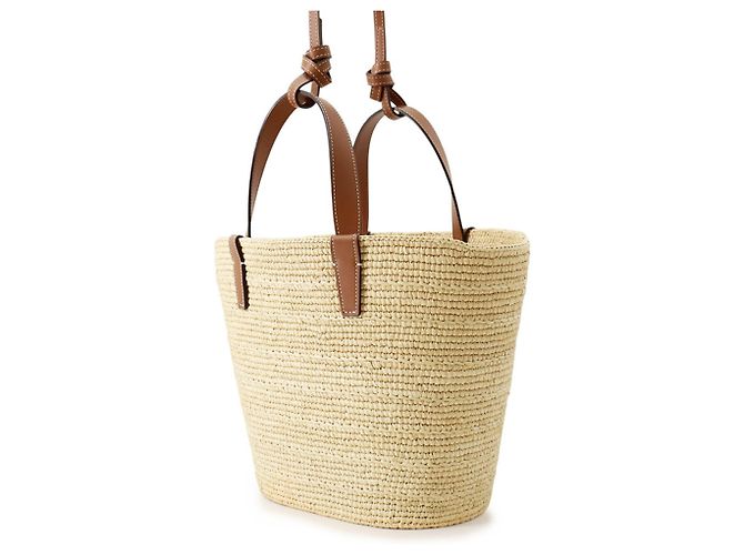 Céline Borsa a mano Celine Teen Supple Classic Panier in rafia - vista 2