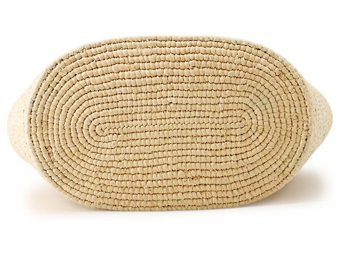 Céline Borsa a mano Celine Teen Supple Classic Panier in rafia - vista 3