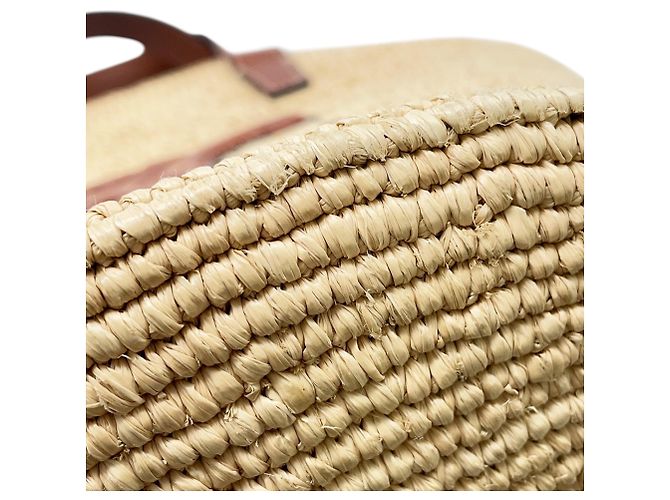 Céline Borsa a mano Celine Teen Supple Classic Panier in rafia - vista 7