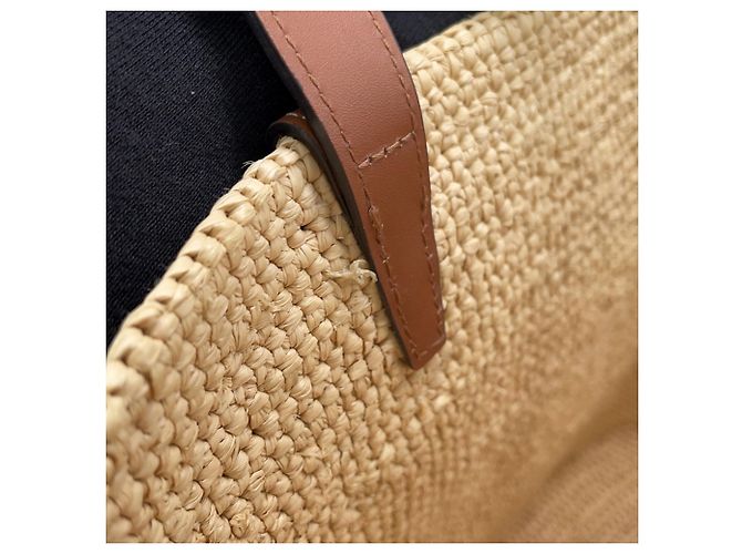 Céline Borsa a mano Celine Teen Supple Classic Panier in rafia - vista 9