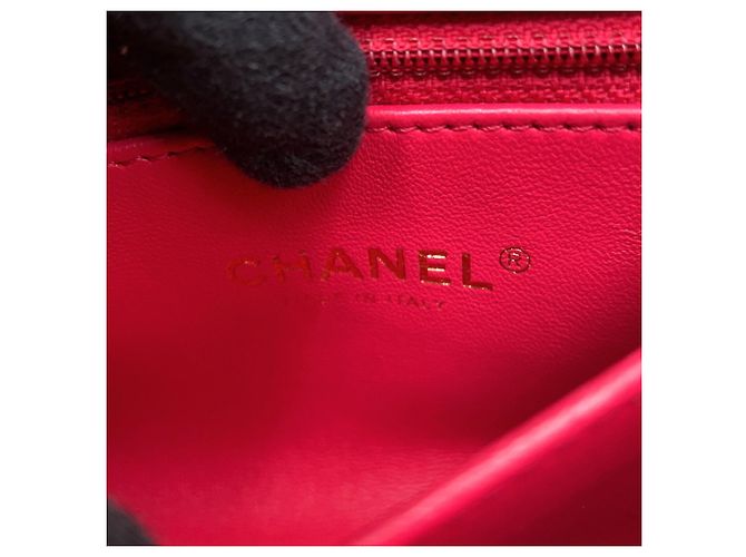 Borsa a tracolla Chanel Matelassé in pelle d'agnello stropicciata Nero - vista 16