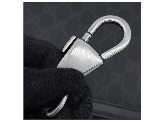 Borsa a tracolla Gucci in pelle GG Supreme nera Nero - vista 10