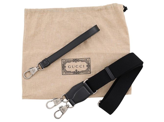 Borsa a tracolla Gucci in pelle GG Supreme nera Nero - vista 14
