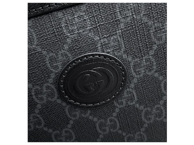 Borsa a tracolla Gucci in pelle GG Supreme nera Nero - vista 7