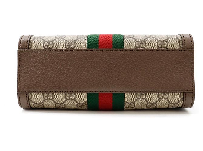 Borsa Tote Piccola Gucci GG Ophidia Marrone - vista 3