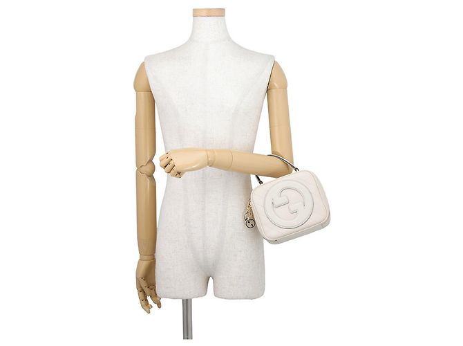 Borsa a mano Gucci Blondie in pelle Beige - vista 5
