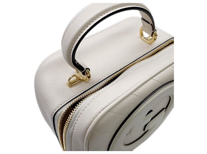 Borsa a mano Gucci Blondie in pelle Beige - vista 8