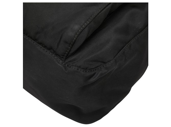 Bolsa Tiracolo Prada com Placa de Logotipo Triangular Preto - vista 4