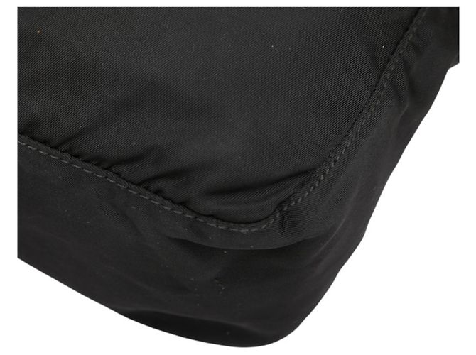 Bolsa Tiracolo Prada com Placa de Logotipo Triangular Preto - vista 6